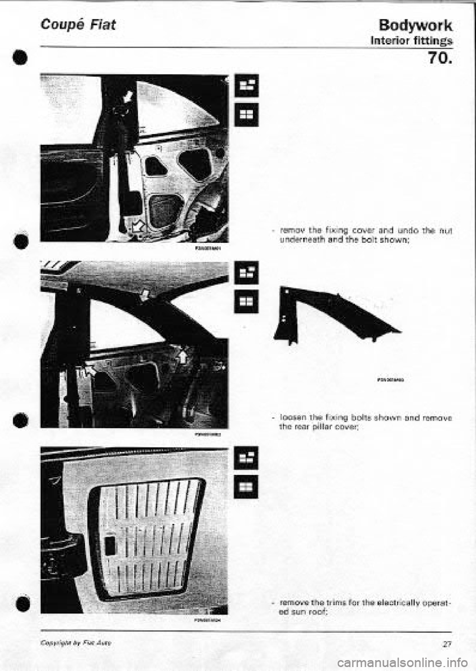 FIAT COUPE 1995 Workshop Manual FIAT COUPE 1995 Workshop Manual