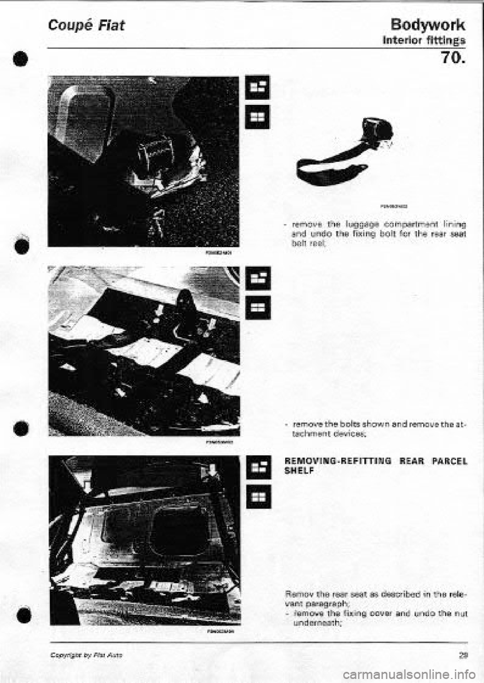FIAT COUPE 1995 Workshop Manual FIAT COUPE 1995 Workshop Manual