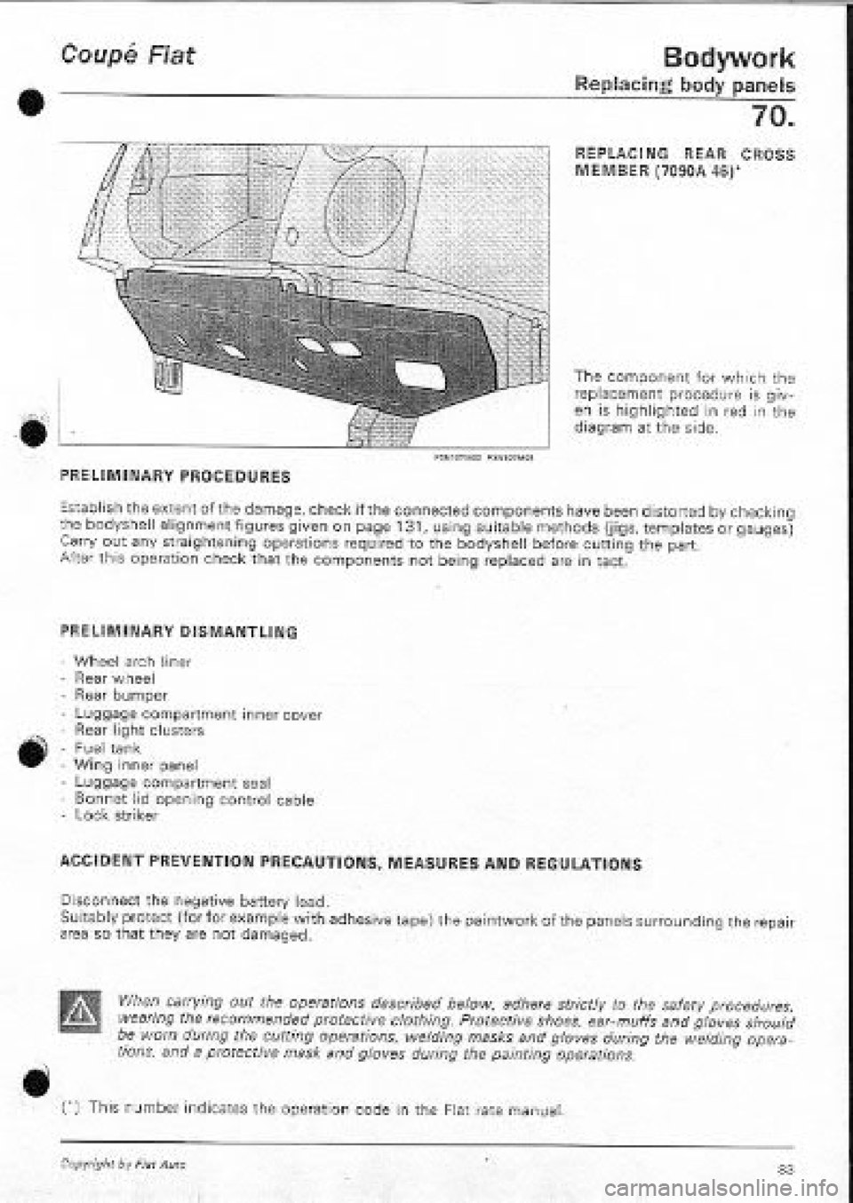 FIAT COUPE 1995 Workshop Manual FIAT COUPE 1995 Workshop Manual