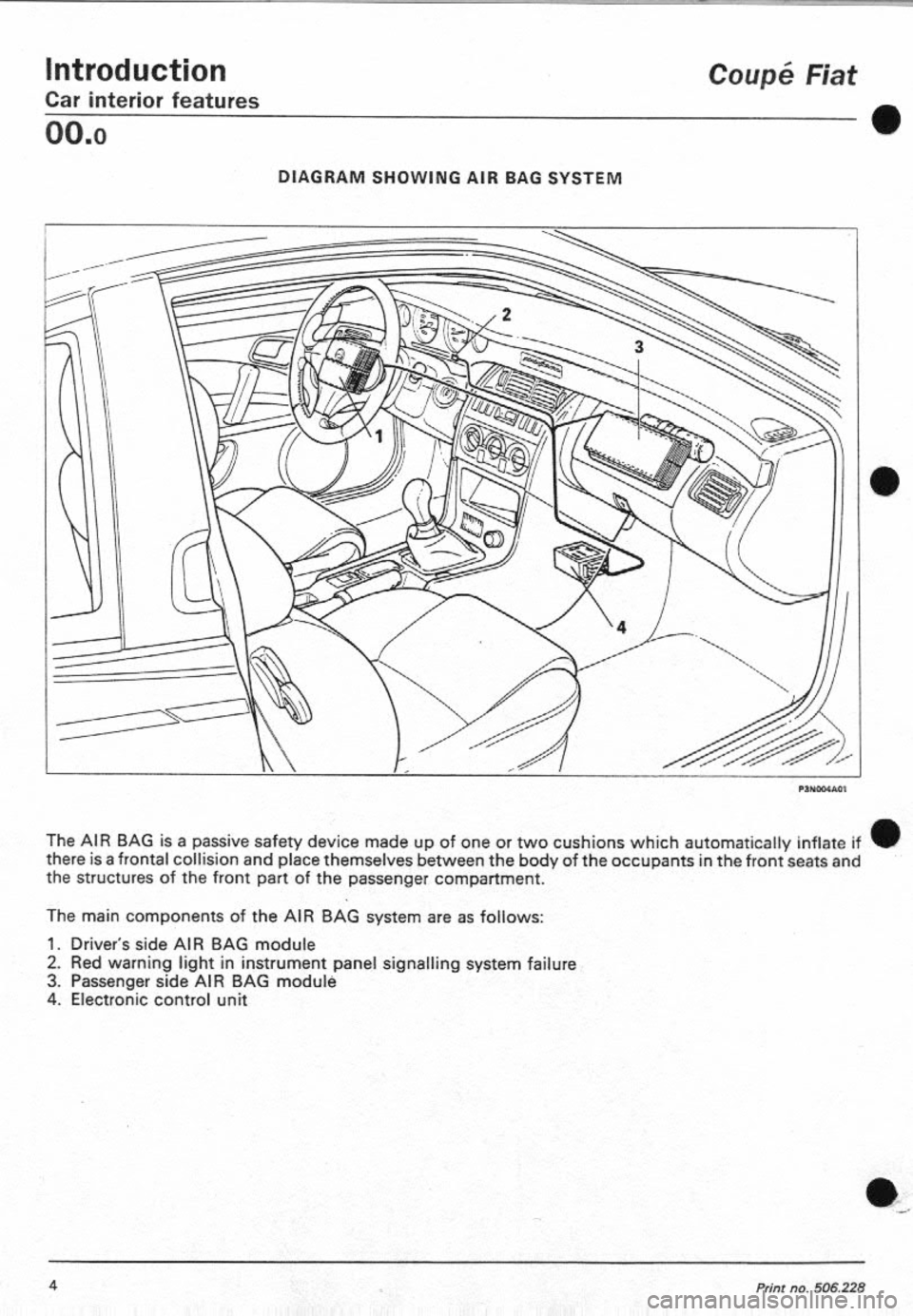 FIAT COUPE 1995  Workshop Manual 