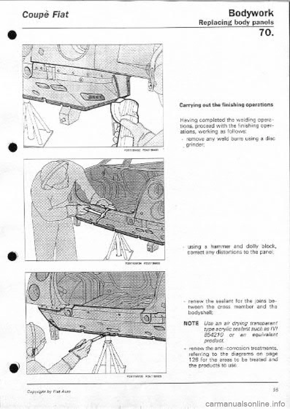 FIAT COUPE 1995 Workshop Manual FIAT COUPE 1995 Workshop Manual