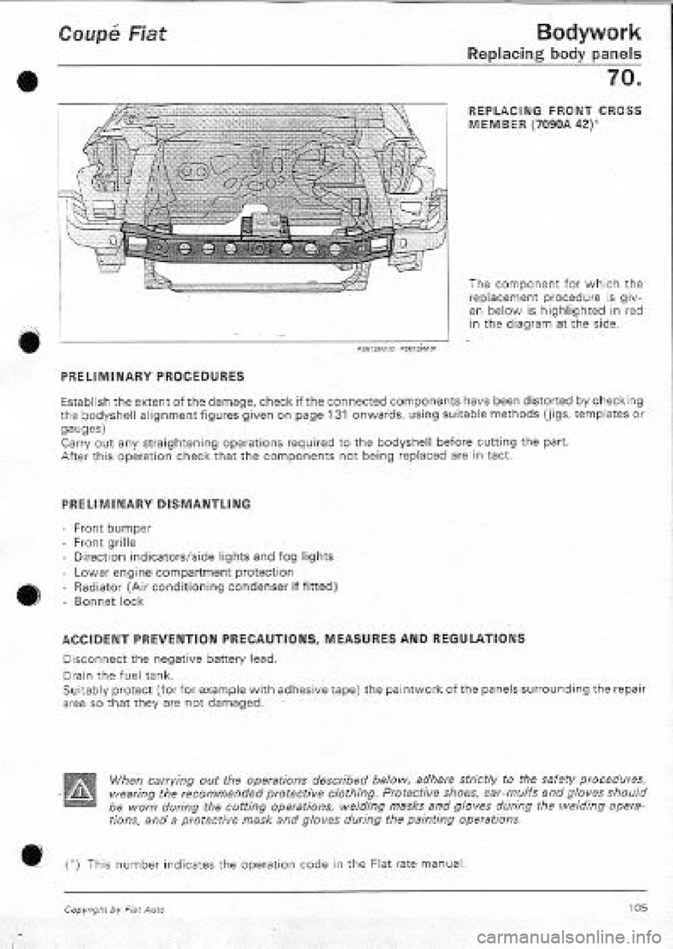 FIAT COUPE 1995 Workshop Manual FIAT COUPE 1995 Workshop Manual