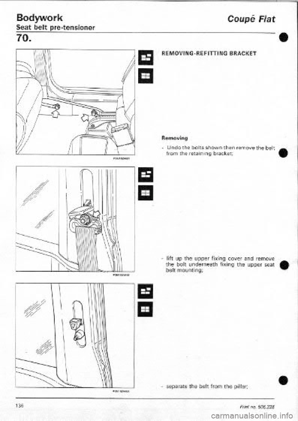 FIAT COUPE 1995  Workshop Manual 