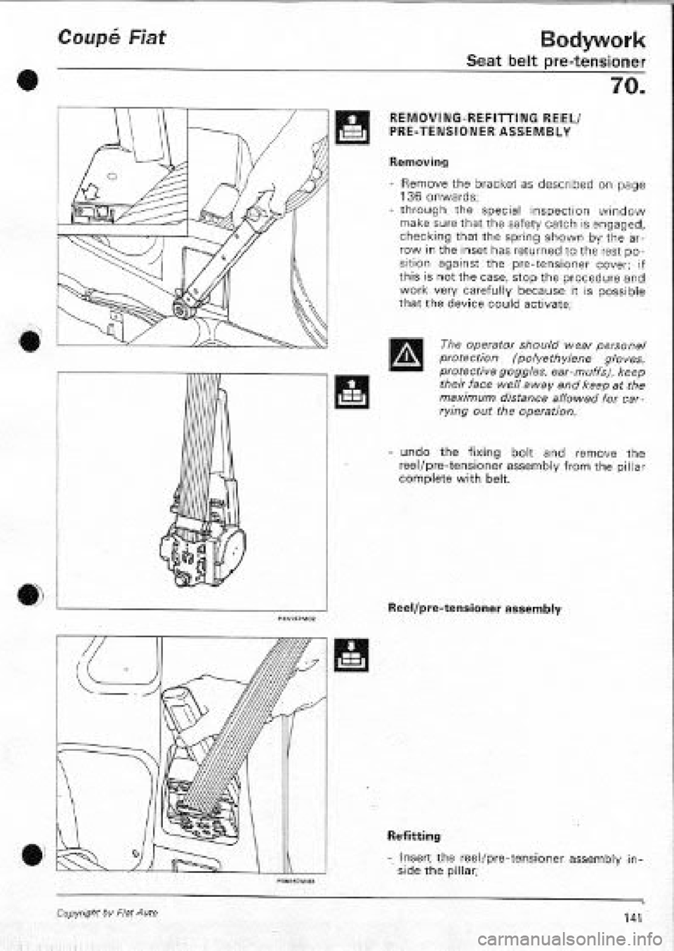FIAT COUPE 1995  Workshop Manual 