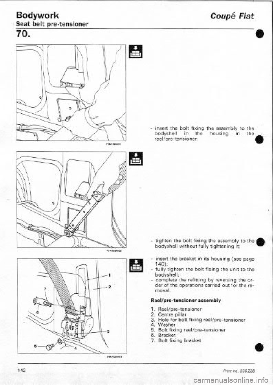 FIAT COUPE 1995  Workshop Manual 