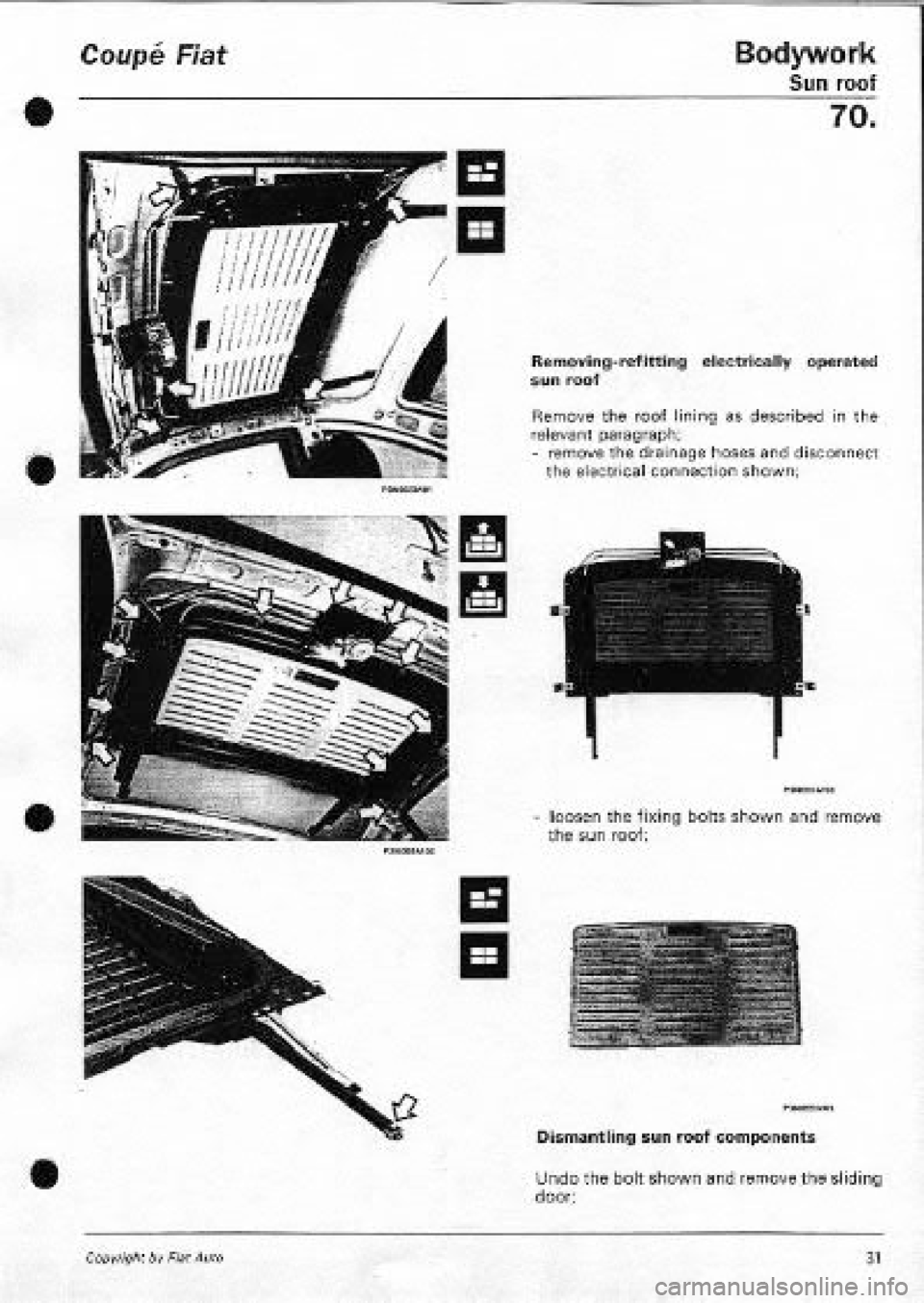 FIAT COUPE 1995  Workshop Manual 