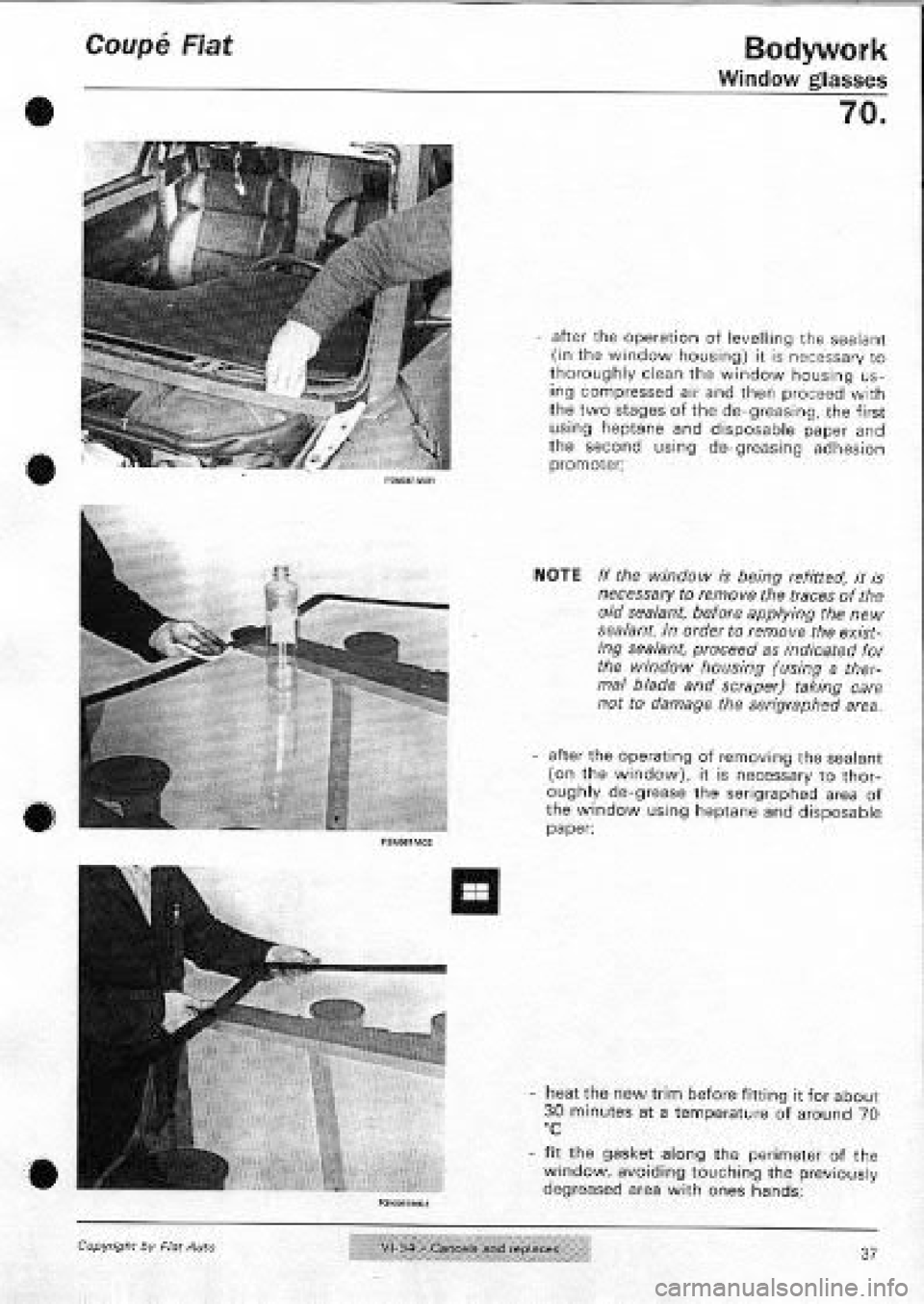 FIAT COUPE 1995  Workshop Manual 