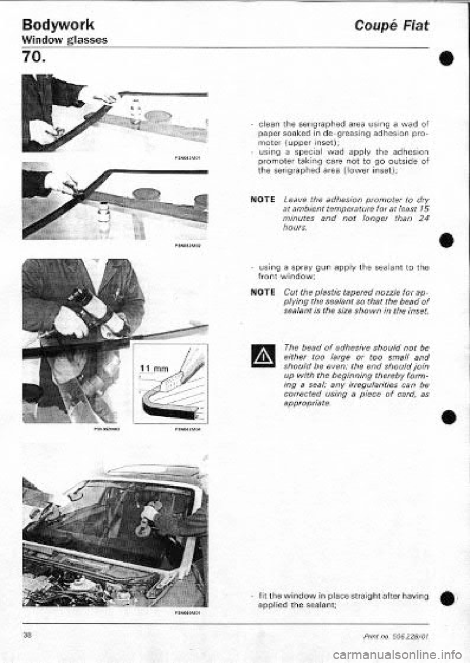 FIAT COUPE 1995  Workshop Manual 