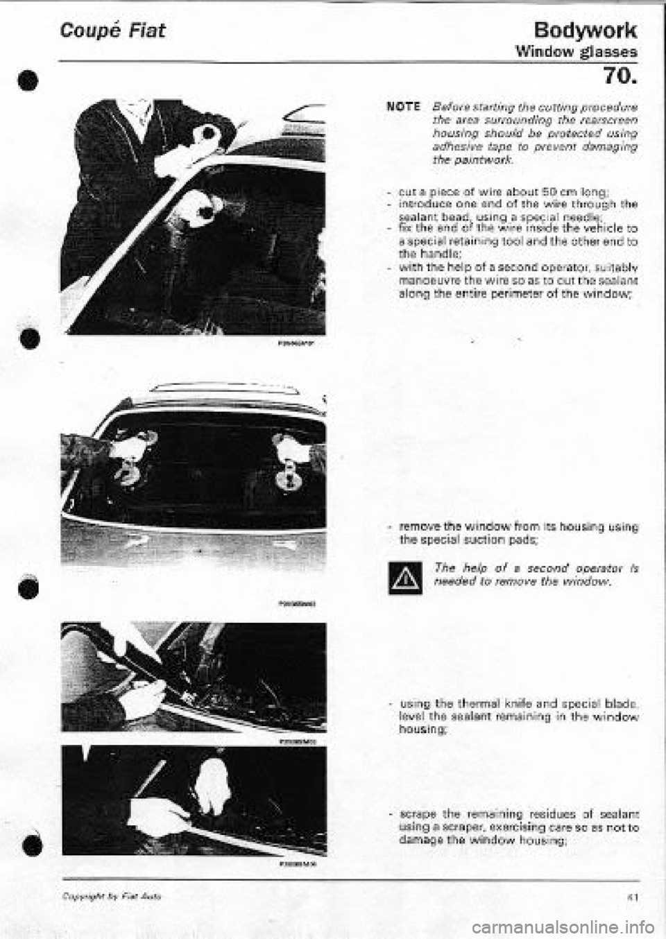 FIAT COUPE 1995 Workshop Manual FIAT COUPE 1995 Workshop Manual