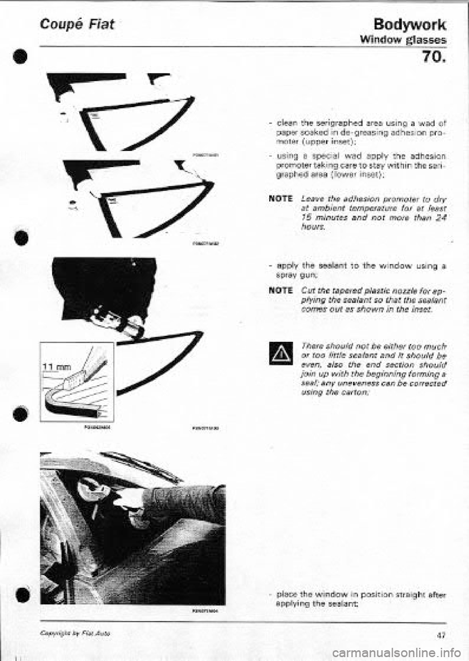 FIAT COUPE 1995 Workshop Manual FIAT COUPE 1995 Workshop Manual