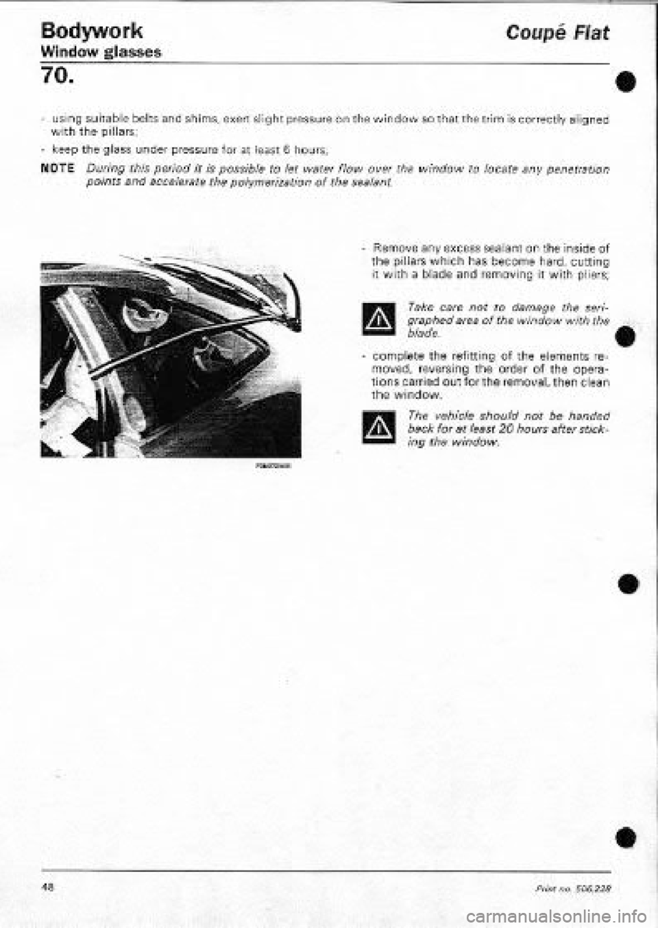 FIAT COUPE 1995 Workshop Manual FIAT COUPE 1995 Workshop Manual