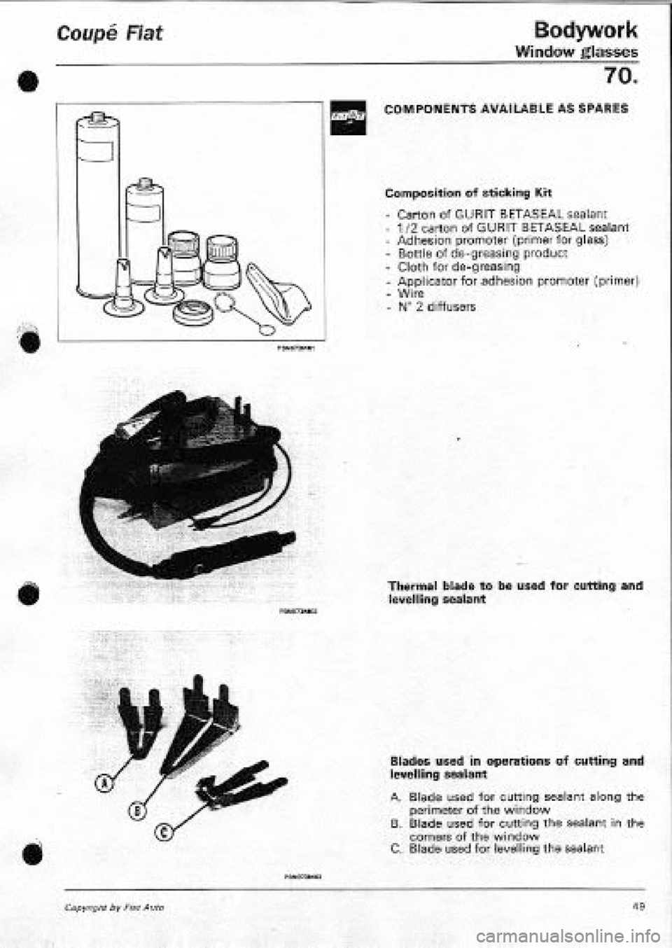FIAT COUPE 1995 Workshop Manual FIAT COUPE 1995 Workshop Manual