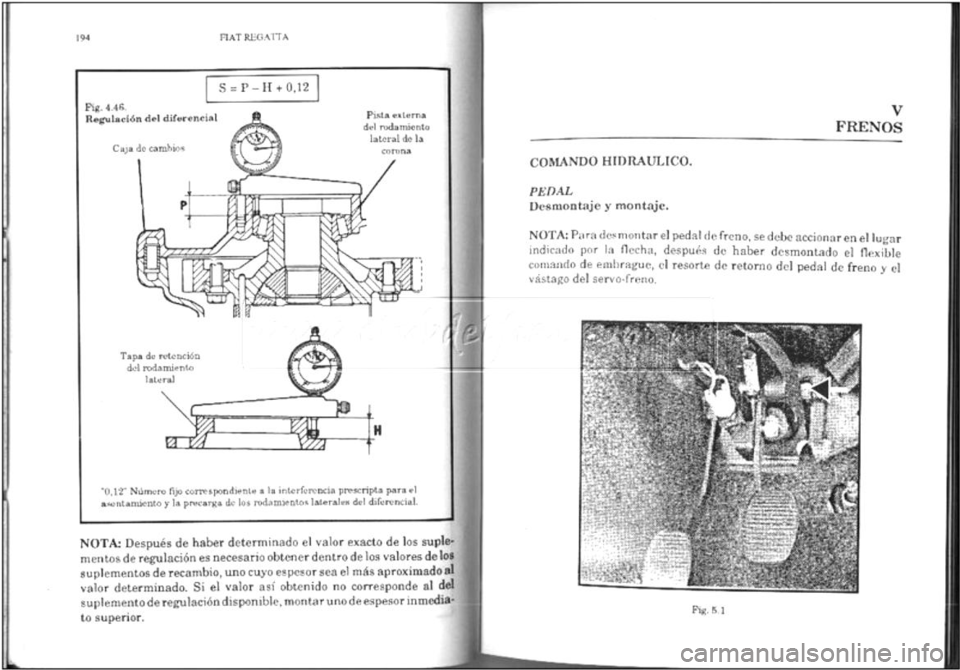 FIAT REGATA 1987  Service Repair Manual 