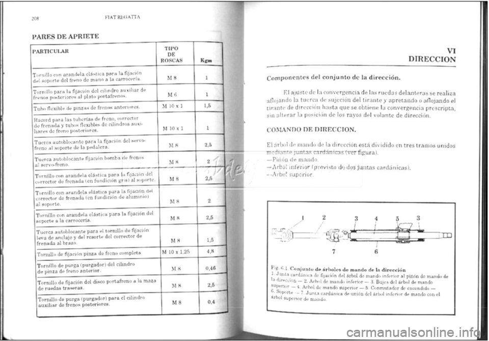 FIAT REGATA 1987  Service Repair Manual 