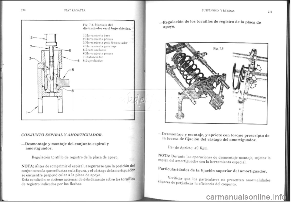 FIAT REGATA 1987  Service Repair Manual 
