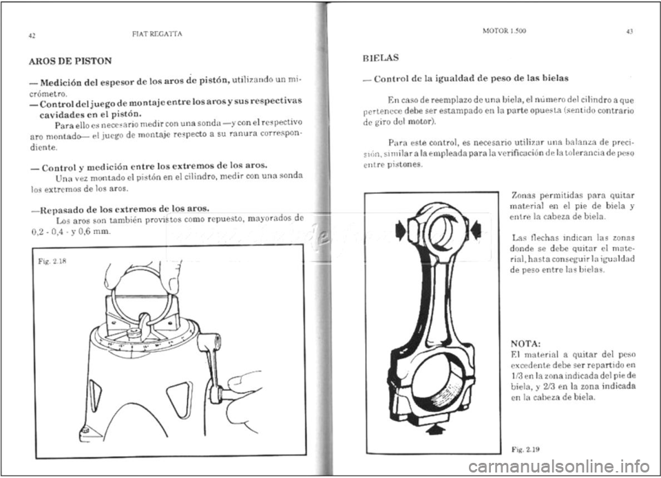 FIAT REGATA 1987 Service User Guide FIAT REGATA 1987 Service User Guide