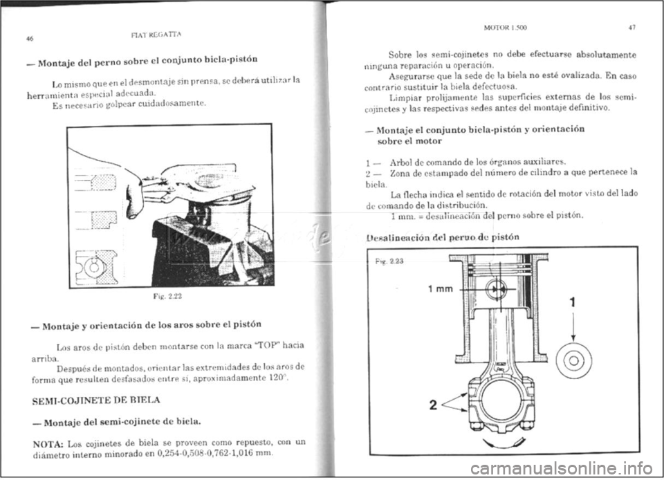 FIAT REGATA 1987 Service User Guide FIAT REGATA 1987 Service User Guide
