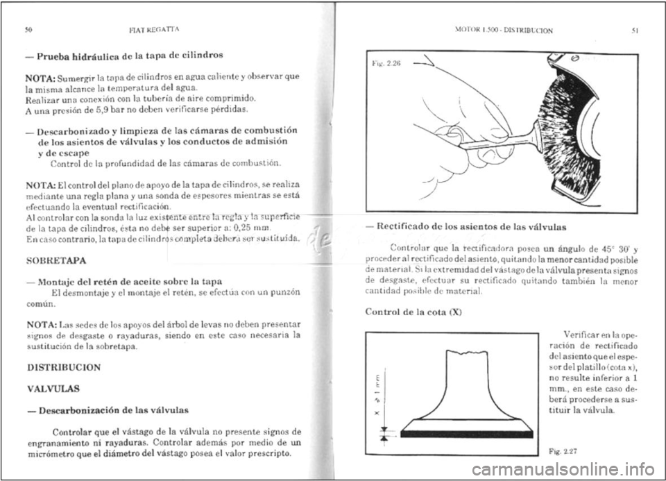 FIAT REGATA 1987 Service User Guide FIAT REGATA 1987 Service User Guide