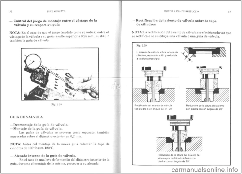 FIAT REGATA 1987 Service User Guide FIAT REGATA 1987 Service User Guide
