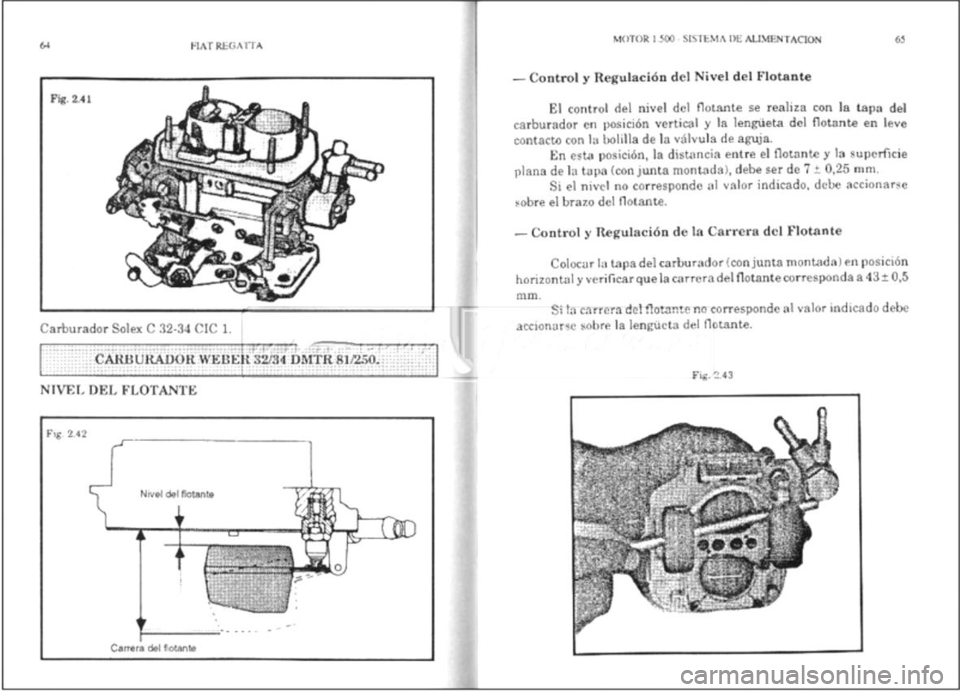 FIAT REGATA 1987 Service Owners Manual FIAT REGATA 1987 Service Owners Manual