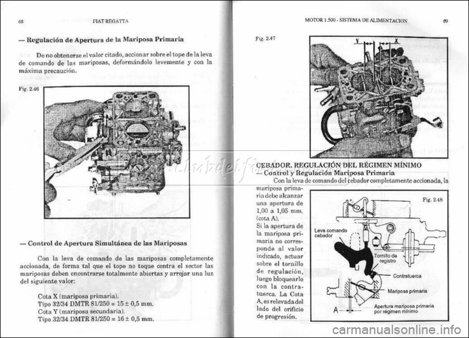 FIAT REGATA 1987 Service Owners Manual FIAT REGATA 1987 Service Owners Manual
