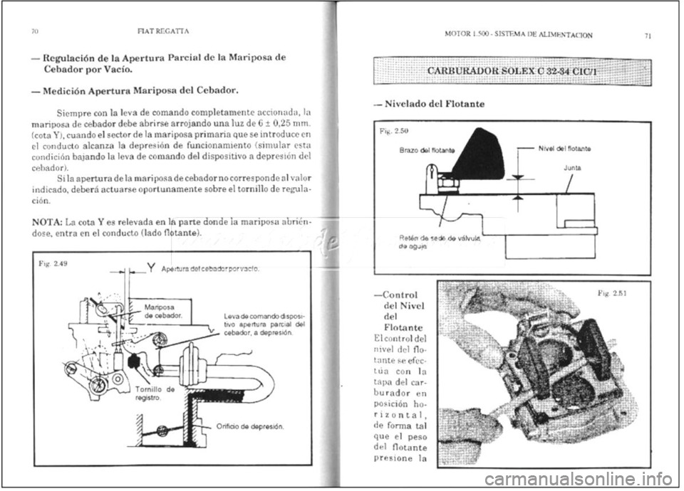 FIAT REGATA 1987 Service Owners Manual FIAT REGATA 1987 Service Owners Manual