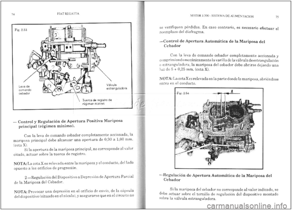 FIAT REGATA 1987 Service Owners Manual FIAT REGATA 1987 Service Owners Manual