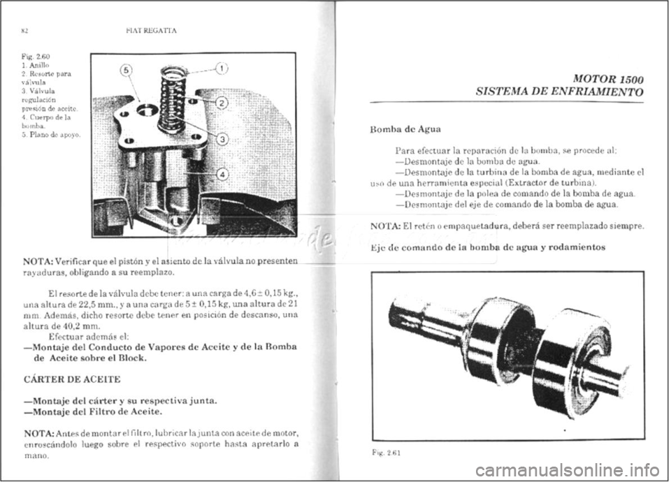 FIAT REGATA 1987 Service Owners Guide FIAT REGATA 1987 Service Owners Guide