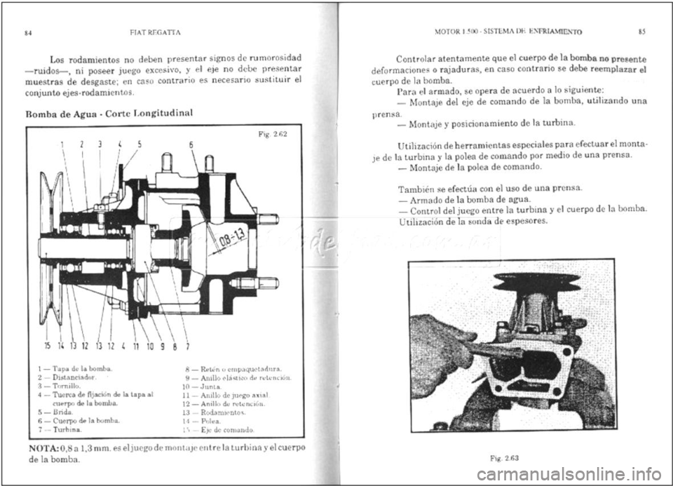 FIAT REGATA 1987 Service Owners Guide FIAT REGATA 1987 Service Owners Guide
