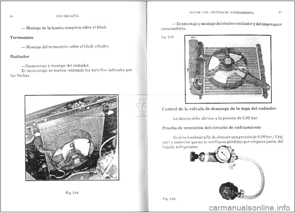 FIAT REGATA 1987 Service Owners Guide FIAT REGATA 1987 Service Owners Guide