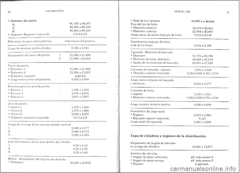 FIAT REGATA 1987  Service Repair Manual 