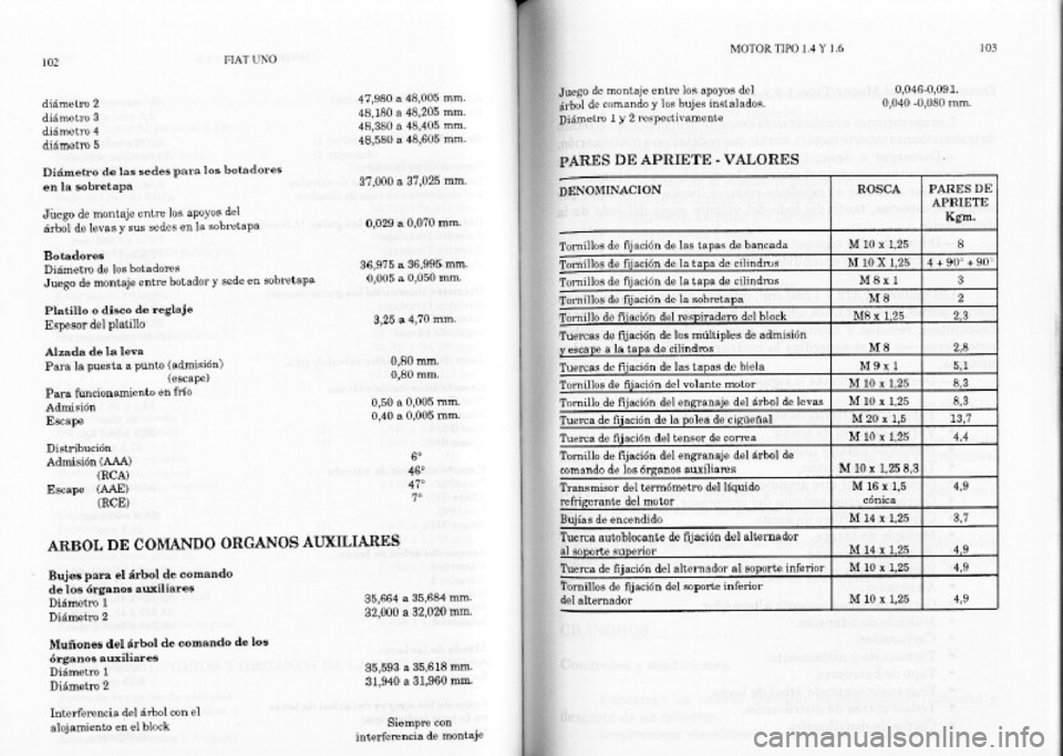 FIAT REGATA 1987  Service Service Manual 
