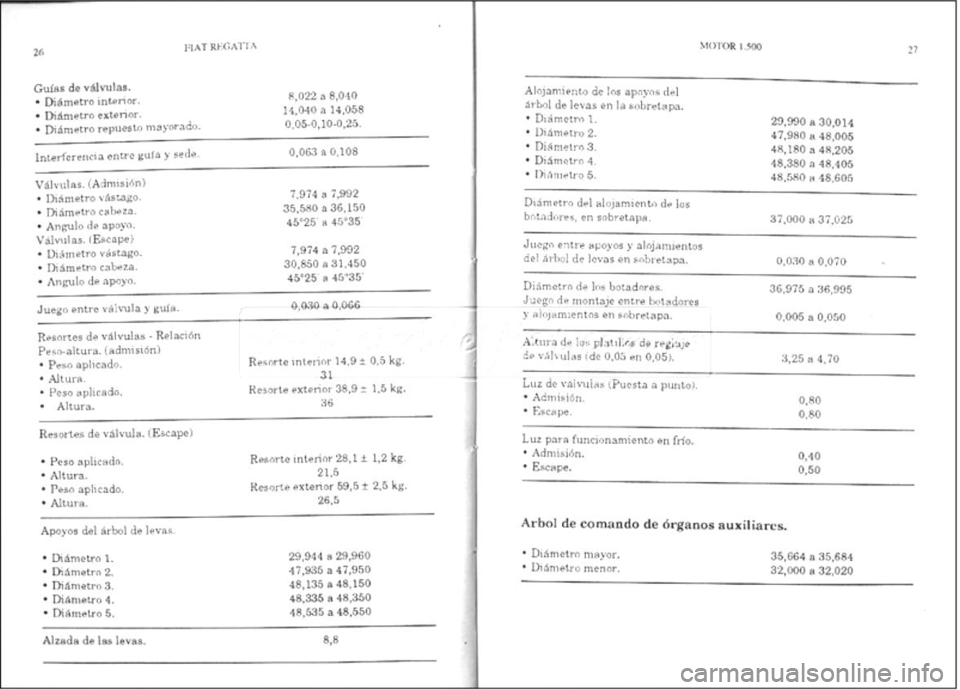 FIAT REGATA 1987  Service Repair Manual 