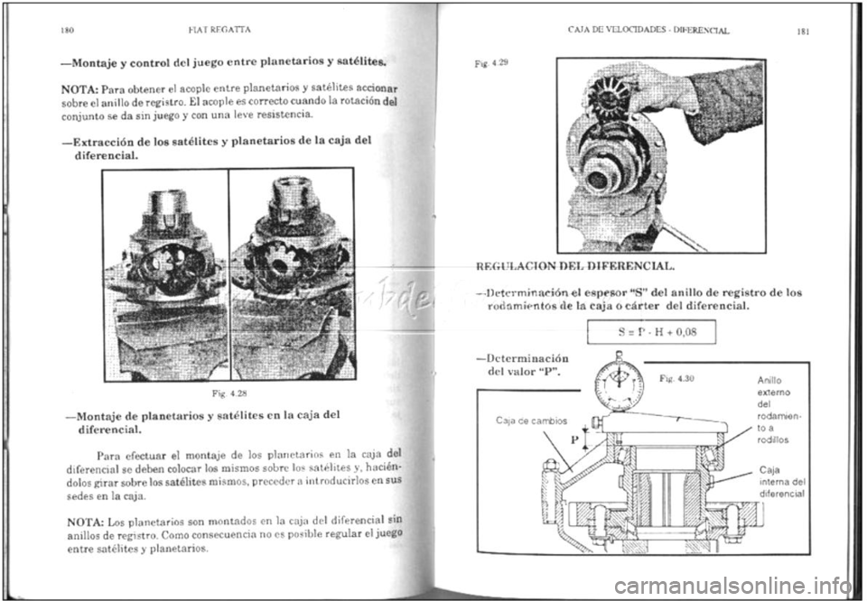 FIAT REGATA 1987  Service Owners Manual 