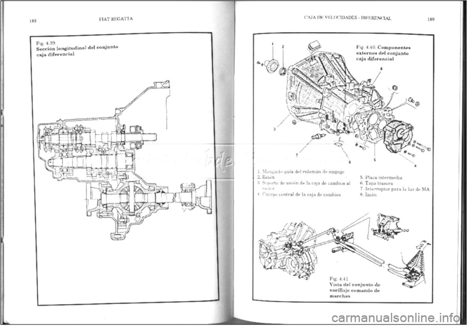 FIAT REGATA 1987  Service Owners Manual 