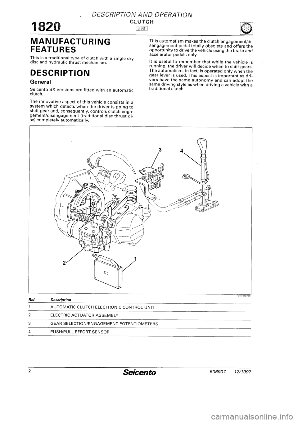 FIAT SEICENTO 1997 Service And Repair Manual FIAT SEICENTO 1997 Service And Repair Manual