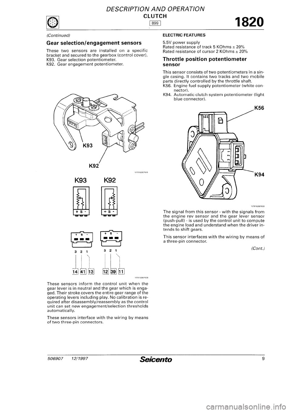 FIAT SEICENTO 1997 Service And Repair Manual FIAT SEICENTO 1997 Service And Repair Manual