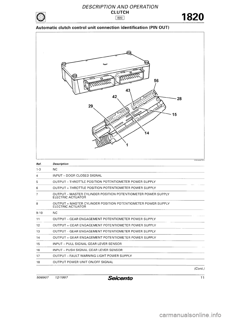 FIAT SEICENTO 1997 Service And Repair Manual FIAT SEICENTO 1997 Service And Repair Manual