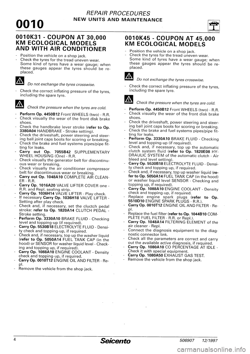FIAT SEICENTO 1997 Service And Repair Manual FIAT SEICENTO 1997 Service And Repair Manual