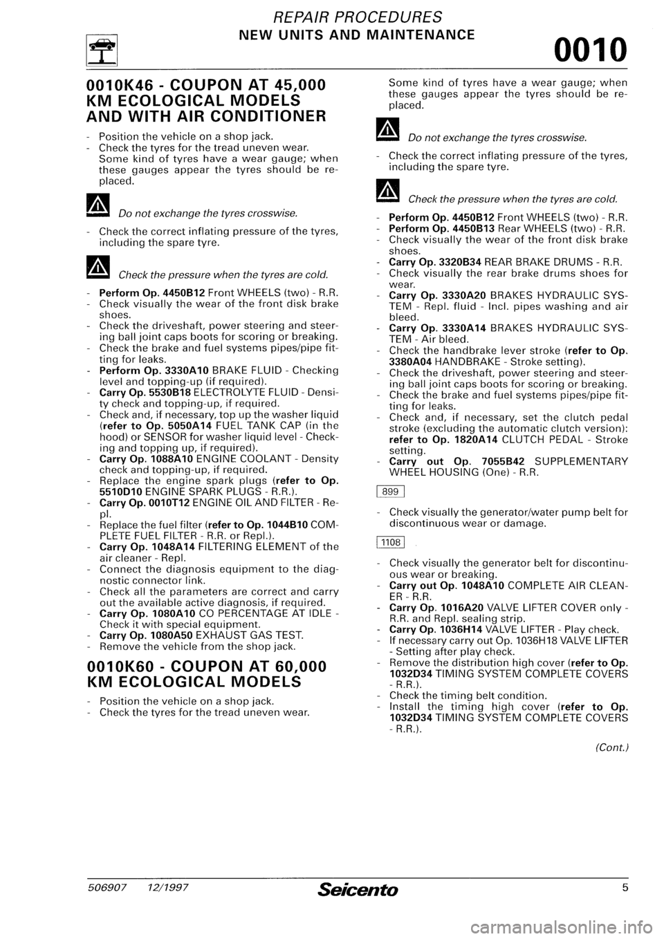 FIAT SEICENTO 1997 Service And Repair Manual FIAT SEICENTO 1997 Service And Repair Manual