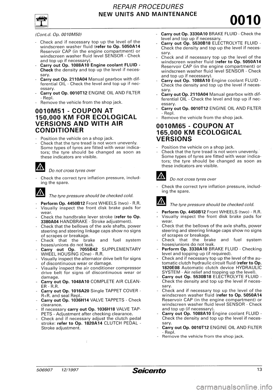 FIAT SEICENTO 1997 Service And Repair Manual FIAT SEICENTO 1997 Service And Repair Manual