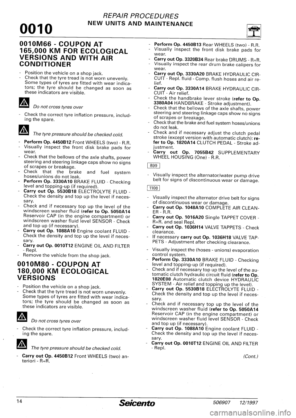 FIAT SEICENTO 1997 Service And Repair Manual FIAT SEICENTO 1997 Service And Repair Manual