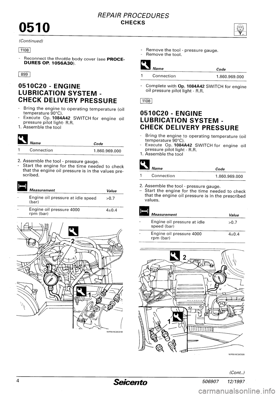 FIAT SEICENTO 1997  Service And Repair Manual 