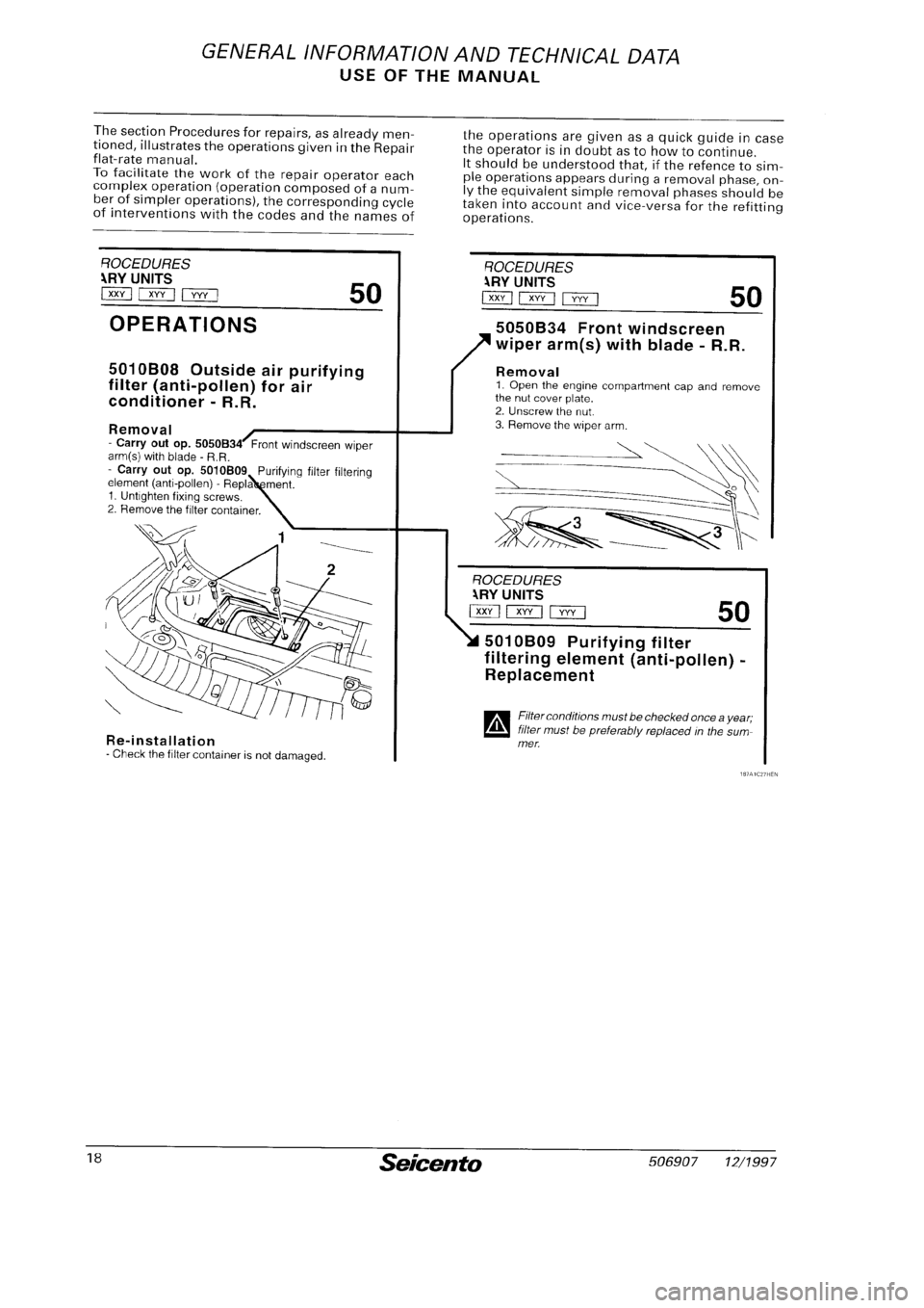 FIAT SEICENTO 1997  Service And Owners Manual 