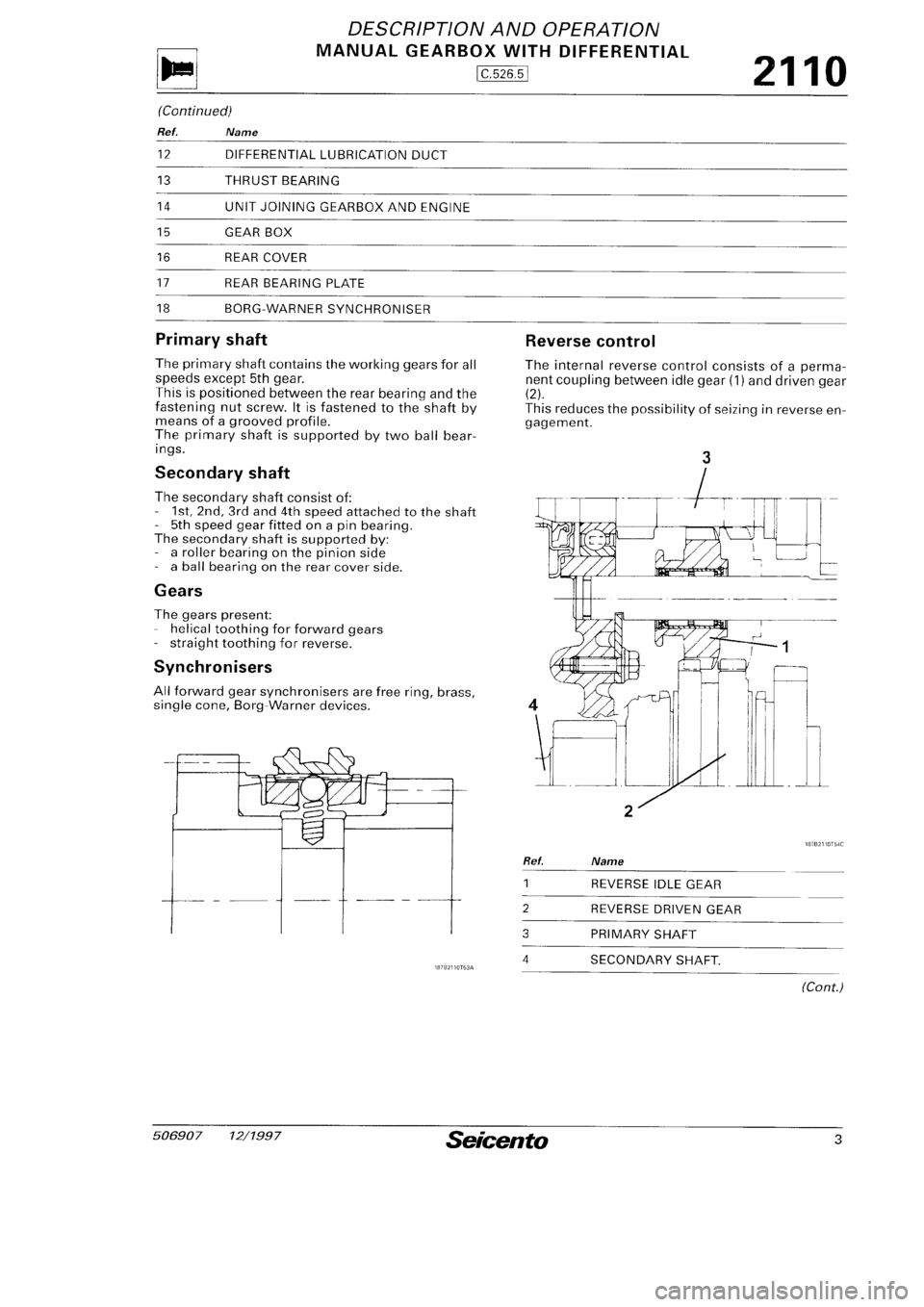 FIAT SEICENTO 1997  Service And Repair Manual 