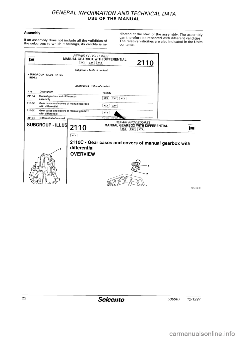 FIAT SEICENTO 1997  Service And Owners Manual 