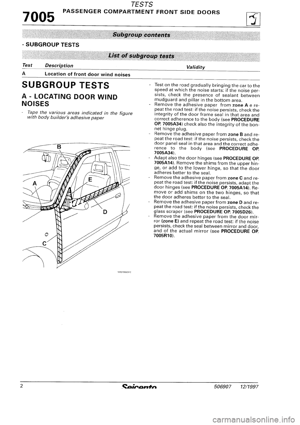 FIAT SEICENTO 1997 Service And Repair Manual FIAT SEICENTO 1997 Service And Repair Manual
