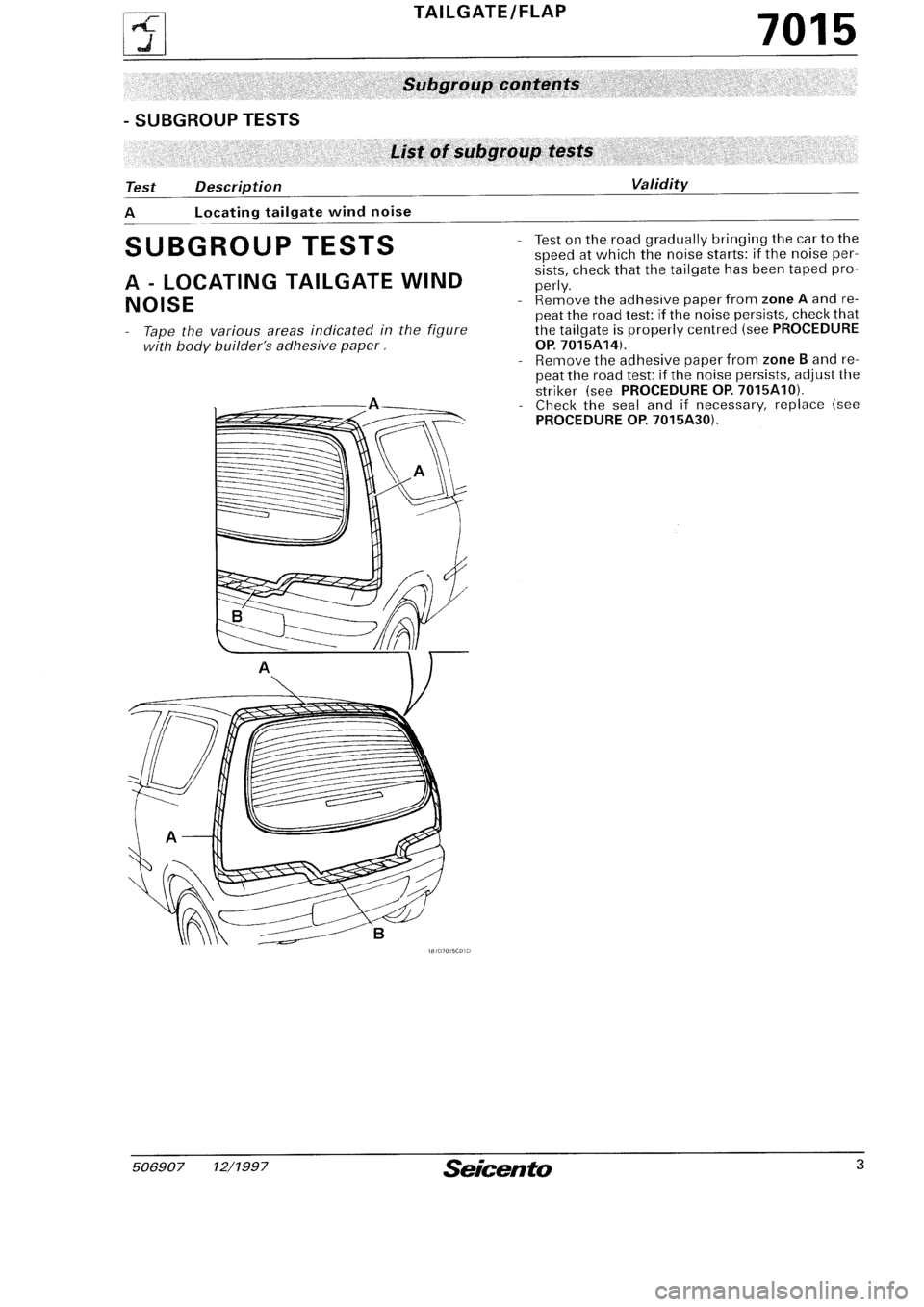 FIAT SEICENTO 1997 Service And Repair Manual FIAT SEICENTO 1997 Service And Repair Manual