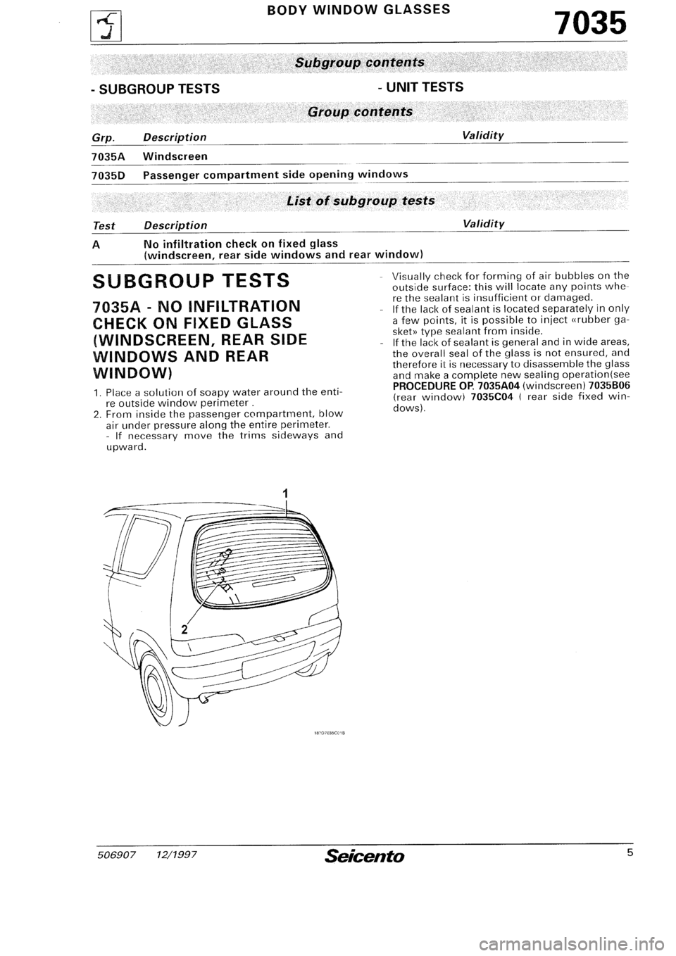FIAT SEICENTO 1997 Service And Repair Manual FIAT SEICENTO 1997 Service And Repair Manual