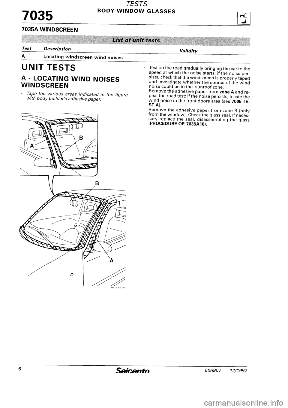 FIAT SEICENTO 1997 Service And Repair Manual FIAT SEICENTO 1997 Service And Repair Manual